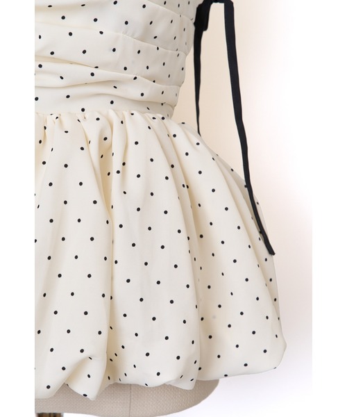 MISTREASS(ミストレアス)の「Polka Dot Peplum Ribbon Top(シャツ/ブラウス・レディース・ホワイト/ブラック・FREE)」の18枚目の写真