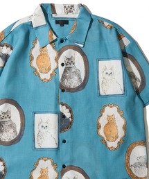 ヴィンテージキャットプリントシャツ