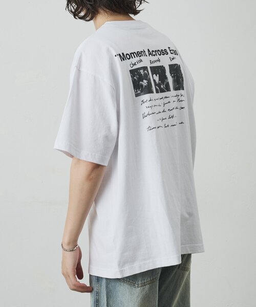 COLONY 2139(コロニートゥーワンスリーナイン)の「フォトコラージュバックプリントTシャツ(Tシャツ/カットソー・メンズ・ブラック/グリーン/ホワイト・LARGE/MEDIUM)」の4枚目の写真