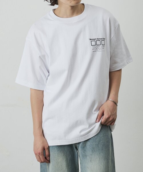 COLONY 2139(コロニートゥーワンスリーナイン)の「フォトコラージュバックプリントTシャツ(Tシャツ/カットソー・メンズ・ブラック/グリーン/ホワイト・LARGE/MEDIUM)」の6枚目の写真