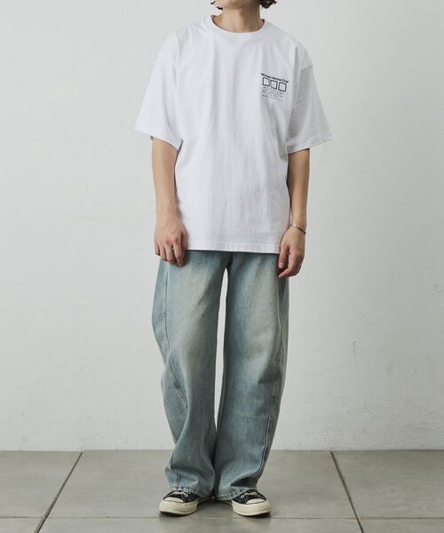 COLONY 2139(コロニートゥーワンスリーナイン)の「フォトコラージュバックプリントTシャツ(Tシャツ/カットソー・メンズ・ブラック/グリーン/ホワイト・LARGE/MEDIUM)」の7枚目の写真