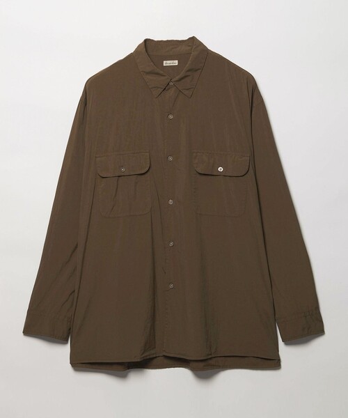 Steven Alan(スティーブンアラン)の「<Steven Alan> シアー ナイロン ガーメントダイ シャツ(シャツ/ブラウス・メンズ・モカ/ダークグレー・XL/L/M/S)」の2枚目の写真