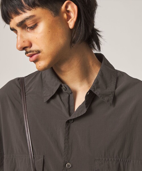 Steven Alan(スティーブンアラン)の「<Steven Alan> シアー ナイロン ガーメントダイ シャツ(シャツ/ブラウス・メンズ・モカ/ダークグレー・XL/L/M/S)」の11枚目の写真