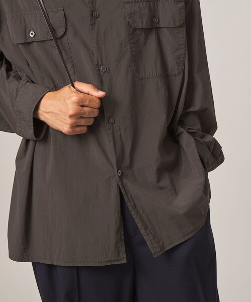 Steven Alan(スティーブンアラン)の「<Steven Alan> シアー ナイロン ガーメントダイ シャツ(シャツ/ブラウス・メンズ・モカ/ダークグレー・XL/L/M/S)」の12枚目の写真