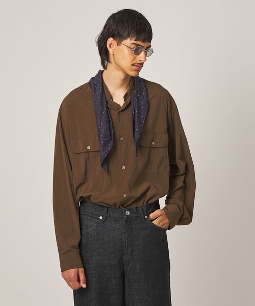 Steven Alan(スティーブンアラン)の「<Steven Alan> シアー ナイロン ガーメントダイ シャツ(シャツ/ブラウス・メンズ・モカ/ダークグレー・XL/L/M/S)」の18枚目の写真