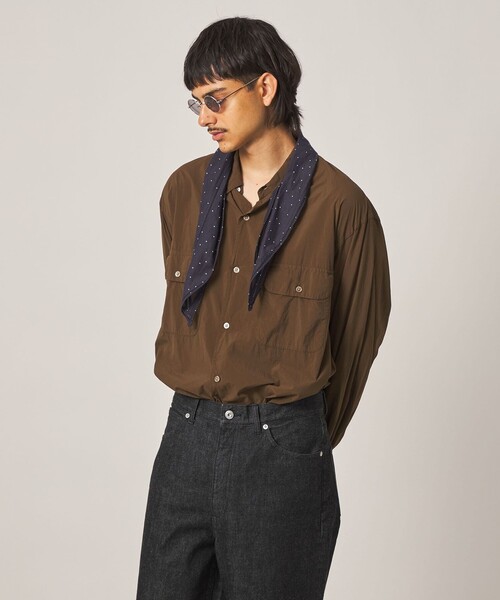 Steven Alan(スティーブンアラン)の「<Steven Alan> シアー ナイロン ガーメントダイ シャツ(シャツ/ブラウス・メンズ・モカ/ダークグレー・XL/L/M/S)」の19枚目の写真
