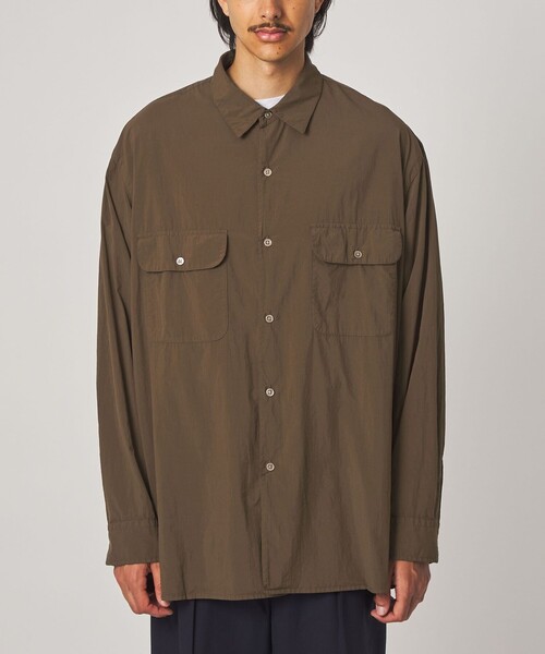 Steven Alan(スティーブンアラン)の「<Steven Alan> シアー ナイロン ガーメントダイ シャツ(シャツ/ブラウス・メンズ・モカ/ダークグレー・XL/L/M/S)」の20枚目の写真