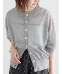 セール】CROP POLO KNIT CARDIGAN/クロップポロニットカーディガン