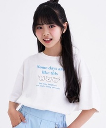 PINK-latte（ピンクラテ）の「【デイリープライス】【綿100%】ゆるくまイラストカラバリ半袖Tシャツ（Tシャツ/カットソー）」