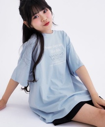 PINK-latte（ピンクラテ）の「【デイリープライス】【綿100%】ゆるくまイラストカラバリ半袖Tシャツ（Tシャツ/カットソー）」