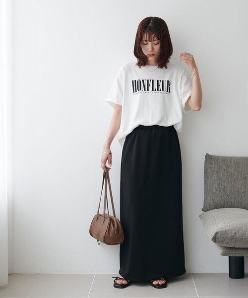 DISCOAT(ディスコート)の「【WEB限定/3サイズ展開】イージーツイルナロースカート(スカート・レディース・ブラック/ブラウン/ホワイト・MEDIUM/LARGE/SMALL)」の16枚目の写真