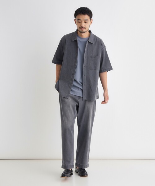 BACK NUMBER（バックナンバー）の「メッシュデニムシャツ（シャツ/ブラウス・メンズ・ブルー系その他/ブラック・05/04/06/03）」の11枚目の写真