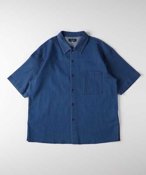 BACK NUMBER（バックナンバー）の「メッシュデニムシャツ（シャツ/ブラウス・メンズ・ブルー系その他/ブラック・05/04/06/03）」の14枚目の写真