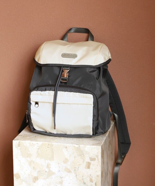 OUTDOOR PRODUCTS(アウトドアプロダクツ)の「OUTDOOR PRODUCTS×Firsthand / アウトドアプロダクツ 別注 ツートーン カラー ミニリュック(バックパック/リュック・レディース・オリーブ/ブラック/ブラウン/チャコールグレー・ONE SIZE)」の12枚目の写真