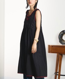 ROSE BUD | 【ROSE BUD別注】INDIA IS BEAUTIFUL/BLACK DRESS(ワンピース)