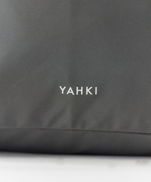 YAHKI（ヤーキ）の「YAHKI/ヤーキ ドローストリングバッグ ブランドロゴ ナップサック レディース  2026年 夏（ショルダーバッグ・レディース・キナリ/チャコール/ボルドー・ONE SIZE）」の9枚目の写真