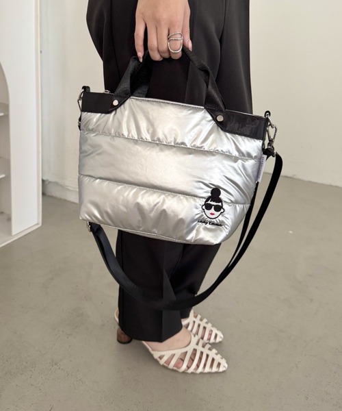 HAPPY FACE(ハッピーフェイス)の「EMMA顔刺?ボンディング2WAY SV(ショルダーバッグ・レディース・シルバー・ONE SIZE)」の7枚目の写真