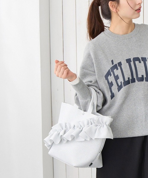 ROOTOTE(ルートート)の「ルートート / フリルバッグ ニットトート 洗濯可 EU.デリ.ルフルラッフル-B(トートバッグ・レディース・ブラック/ネイビー/シルバー/ミント/チョコ・FREE)」の17枚目の写真