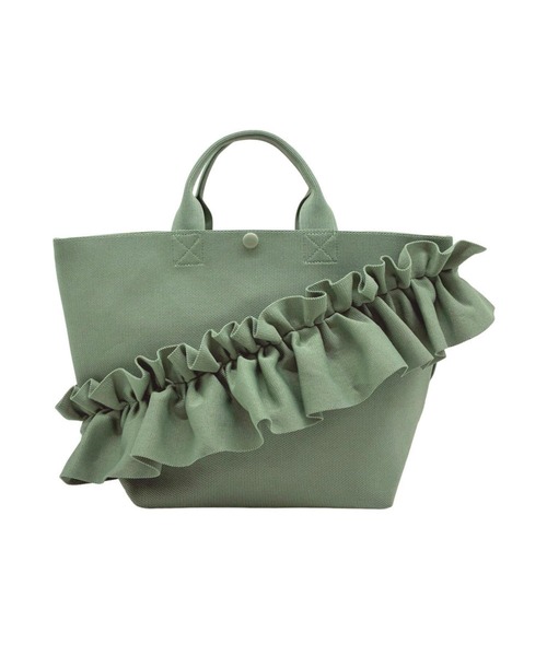 ROOTOTE(ルートート)の「ルートート / フリルバッグ ニットトート 洗濯可 EU.デリ.ルフルラッフル-B(トートバッグ・レディース・ブラック/ネイビー/シルバー/ミント/チョコ・FREE)」の13枚目の写真