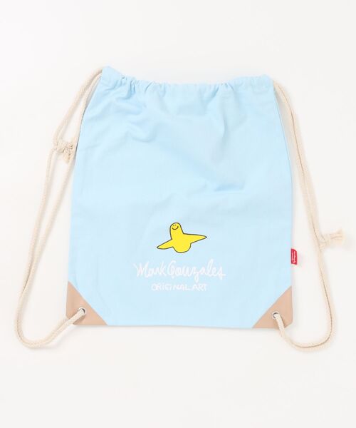 Port(ポート)の「【 Mark Gonzales / マークゴンザレス 】 LOGO KNAPSACK ナップサック(バックパック/リュック・メンズ・ブラック/ブルー/オフホワイト・FREE)」の1枚目の写真