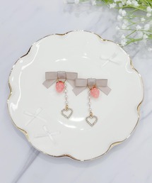いちご×りぼんピアス