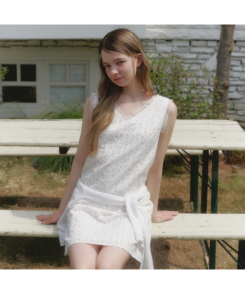MICANE(ミケーネ)の「ベインディビスチェミニドレス(ワンピース・レディース・アイボリー/クリーム・1/2/4/3/5)」の1枚目の写真