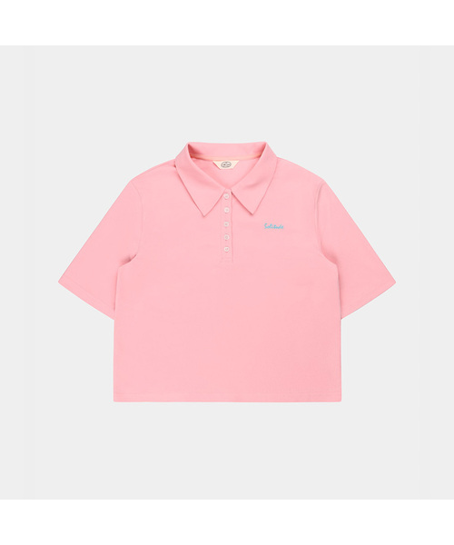 PIGMENT(ピグメント)の「PK無地刺繍Tシャツ (YZTS2605006)(Tシャツ/カットソー・レディース・ピンク/ホワイト/ネイビー/ミント・FREE)」の4枚目の写真