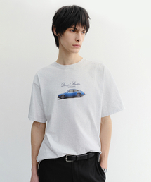 DUNST FOR MEN（ダンストフォーメン）の「SUMMER HOLIDAY CAR T-SHIRT_UNISEX_UDTS6B143_LIGHT MELANGE GREY（Tシャツ/カットソー）」