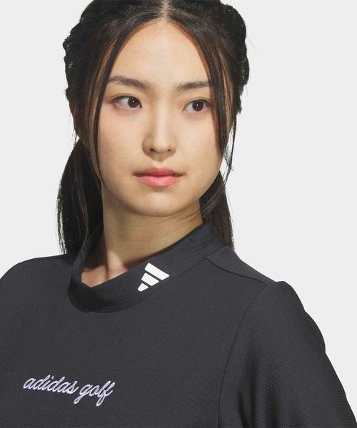 adidas(アディダス)の「クライマクール モックネック 半袖シャツ【adidas Golf/アディダスゴルフ】(Tシャツ/カットソー・レディース・ブラック・SMALL/MEDIUM/LARGE/X-LARGE)」の3枚目の写真