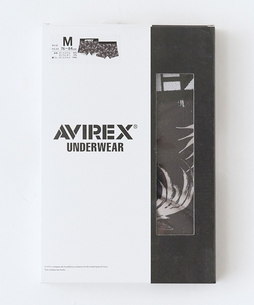 AVIREX(アヴィレックス)の「AVIREX/アビレックス AX Aloha Pattern Boxer Shorts アロハシャツ風 総柄 ボクサーショーツ アンダーウェア メンズ ブランドロゴ 2026夏 夏物(ボクサーパンツ・メンズ・ブラック/サックスブルー・XL/L/M)」の3枚目の写真