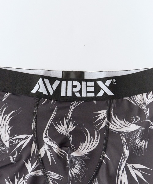 AVIREX(アヴィレックス)の「AVIREX/アビレックス AX Aloha Pattern Boxer Shorts アロハシャツ風 総柄 ボクサーショーツ アンダーウェア メンズ ブランドロゴ 2026夏 夏物(ボクサーパンツ・メンズ・ブラック/サックスブルー・XL/L/M)」の6枚目の写真