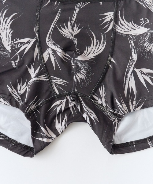 AVIREX(アヴィレックス)の「AVIREX/アビレックス AX Aloha Pattern Boxer Shorts アロハシャツ風 総柄 ボクサーショーツ アンダーウェア メンズ ブランドロゴ 2026夏 夏物(ボクサーパンツ・メンズ・ブラック/サックスブルー・XL/L/M)」の7枚目の写真