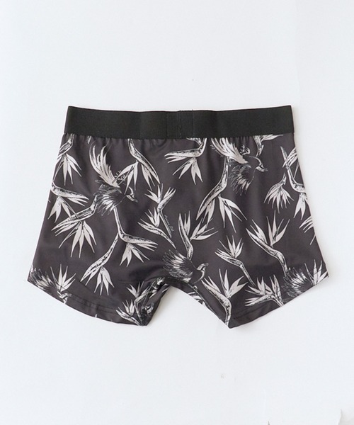 AVIREX(アヴィレックス)の「AVIREX/アビレックス AX Aloha Pattern Boxer Shorts アロハシャツ風 総柄 ボクサーショーツ アンダーウェア メンズ ブランドロゴ 2026夏 夏物(ボクサーパンツ・メンズ・ブラック/サックスブルー・XL/L/M)」の4枚目の写真