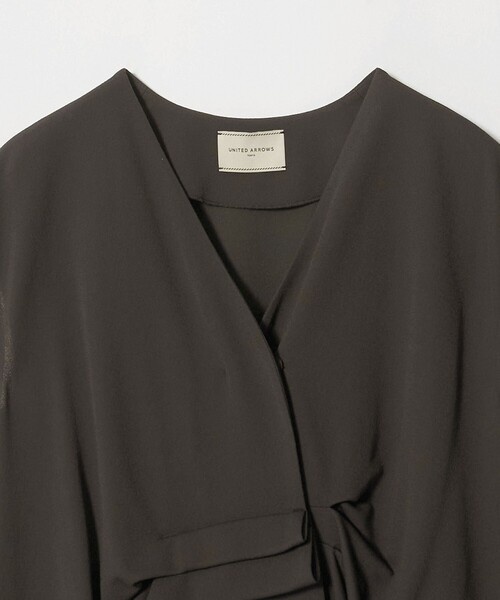 UNITED ARROWS（ユナイテッドアローズ）の「Spiree ジャージー フレンチスリーブ ブラウス（シャツ/ブラウス・レディース・ブラック/ダークブラウン・FREE）」の20枚目の写真