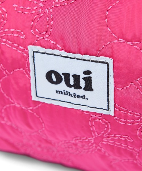 MILKFED.(ミルクフェド)の「CHERRY QUILTED FUR HANDLE BAG(ハンドバッグ・レディース・ピンク/ベージュ/ブラック・ONE SIZE)」の6枚目の写真