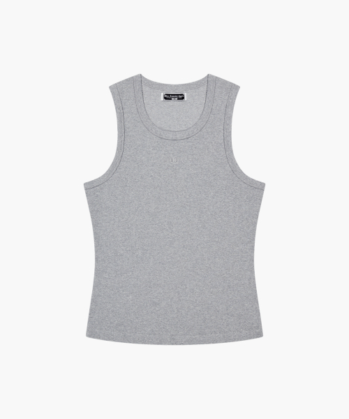 HDEX（エイチデックス）の「エッセンシャルリブボディフィットタンク (メランジェグレー)（Tシャツ/カットソー・メンズ・ライトグレー・LARGE/X-LARGE/2XL/MEDIUM）」の2枚目の写真