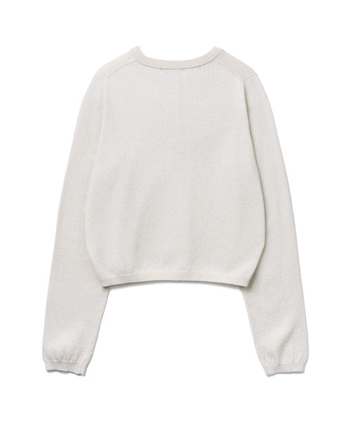TTUDEMENT（トュードメント）の「[SET] KNIT CARDIGAN WITH HEAD SCARF_LIGHT GREY（カーディガン/ボレロ・レディース・その他・FREE）」の4枚目の写真