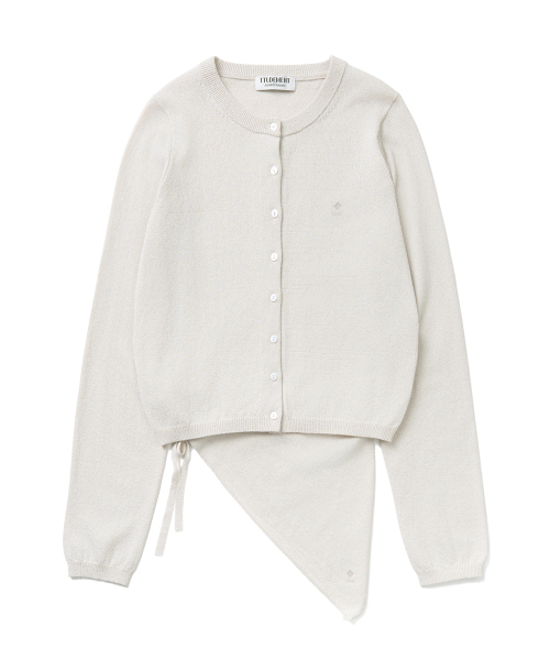 TTUDEMENT（トュードメント）の「[SET] KNIT CARDIGAN WITH HEAD SCARF_LIGHT GREY（カーディガン/ボレロ・レディース・その他・FREE）」の5枚目の写真
