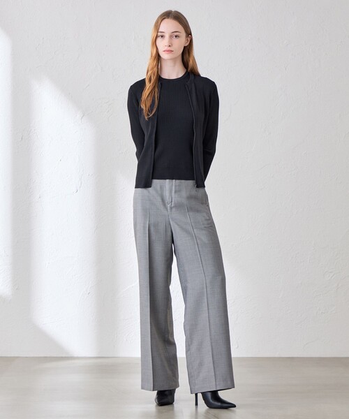 MACKINTOSH LONDON(マッキントッシュ ロンドン)の「ブライトレーヨンジップカーディガン(カーディガン/ボレロ・レディース・オレンジ/ネイビー/ベージュ/ピンク系その他2・38/40)」の8枚目の写真