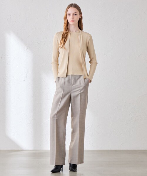 MACKINTOSH LONDON(マッキントッシュ ロンドン)の「ブライトレーヨンジップカーディガン(カーディガン/ボレロ・レディース・オレンジ/ネイビー/ベージュ/ピンク系その他2・38/40)」の9枚目の写真