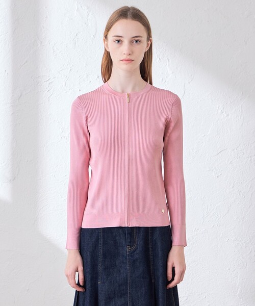 MACKINTOSH LONDON(マッキントッシュ ロンドン)の「ブライトレーヨンジップカーディガン(カーディガン/ボレロ・レディース・オレンジ/ネイビー/ベージュ/ピンク系その他2・38/40)」の13枚目の写真