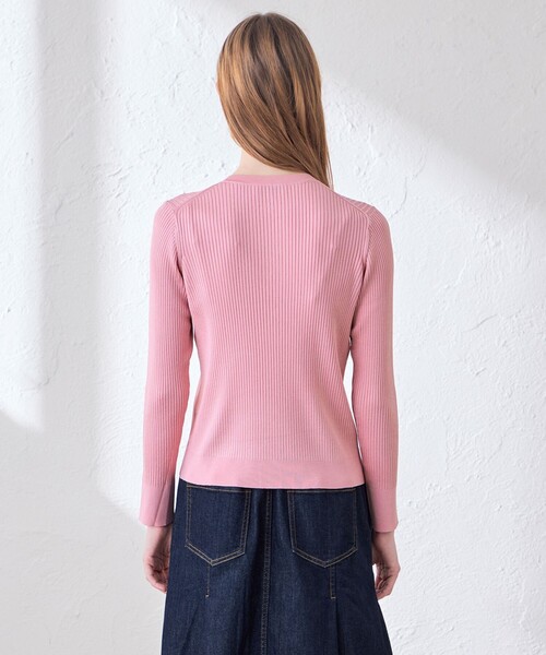 MACKINTOSH LONDON(マッキントッシュ ロンドン)の「ブライトレーヨンジップカーディガン(カーディガン/ボレロ・レディース・オレンジ/ネイビー/ベージュ/ピンク系その他2・38/40)」の15枚目の写真
