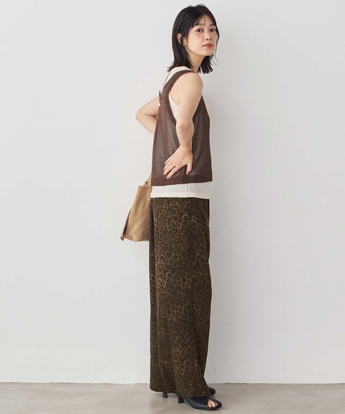 Gready Brilliant(グレディブリリアン)の「レオパードイージーセミワイドパンツ(その他パンツ・レディース・レオパード・36/38)」の5枚目の写真