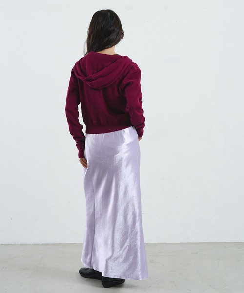 ROSE BUD(ローズバッド)の「【ROSE BUD別注】FAITH COTTON THERMAL HODDIE CARDIGAN(カーディガン/ボレロ・レディース・バーガンディー/イエロー/ライトグリーン・ONE SIZE)」の17枚目の写真