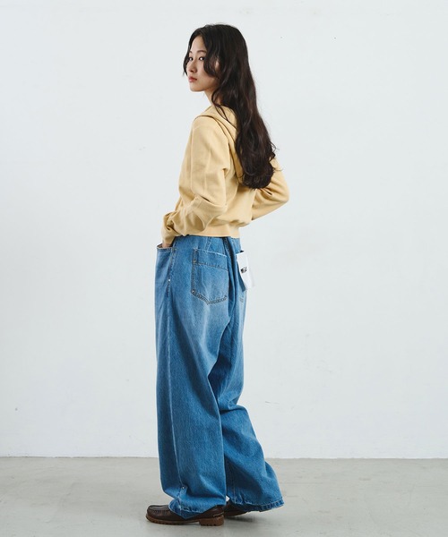 ROSE BUD(ローズバッド)の「【ROSE BUD別注】FAITH COTTON THERMAL HODDIE CARDIGAN(カーディガン/ボレロ・レディース・バーガンディー/イエロー/ライトグリーン・ONE SIZE)」の22枚目の写真
