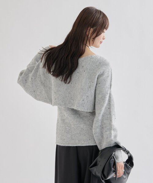 mystic(ミスティック)の「【ZOZO限定REVIVAL】26AWクロスニットスリットキャミSET(ニット/セーター・レディース・ライトグレー/ベージュ/アイボリー・FREE)」の22枚目の写真