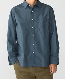 SHIPS:〈MADE IN JAPAN〉タイプライター ワッシャー レギュラーカラー シャツ