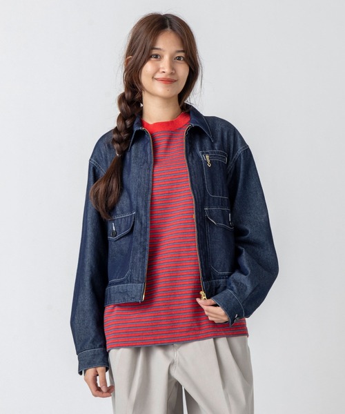 L.L.Bean(エルエルビーン)の「【JAPAN EDITION】パスファインダー・デニム・ジャケット(デニムジャケット・レディース・インディゴブルー・MEDIUM)」の2枚目の写真