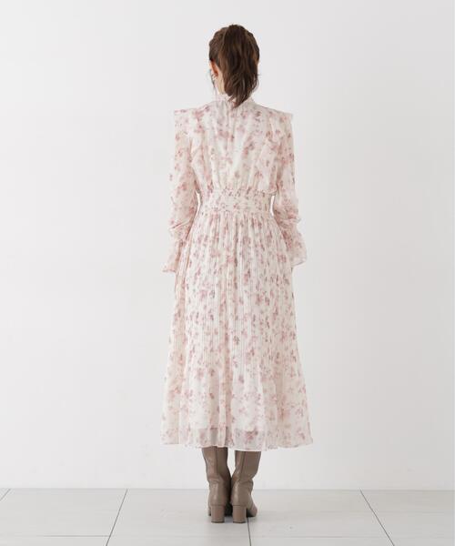 PROPORTION BODY DRESSING(プロポーションボディドレッシング)の「リボンプリーツ花柄ワンピース / 1216240907(ワンピース・レディース・ブラック/ピンク・MEDIUM/P/S)」の21枚目の写真