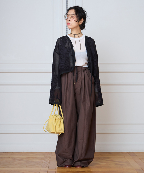 IENA LA BOUCLE(イエナラブークル)の「IENA LA BOUCLE メッシュテープ刺繍ジャケット(その他アウター・レディース・ブラック・FREE)」の20枚目の写真